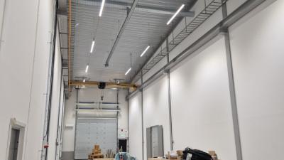AEL LED installation visar armaturerna i taket