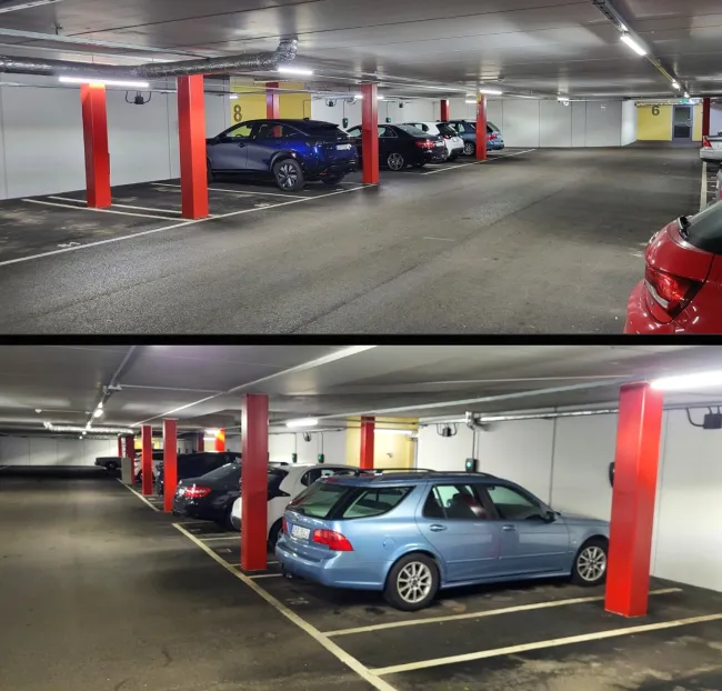 Kvarteret Mars parkeringsgarage - ny belysning