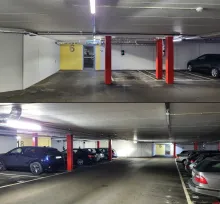 Kvarteret Mars parkeringsgarage - tidsstyrd belysning
