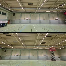 Saab Motionshall - LED belysning f&ouml;r effektivare ljus