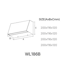 Wall light WL186B - m&aring;tt