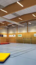Idrottshall i Kristinehamn med MAX Ledbelysning och DALI2 styrning