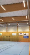 Idrottshall i Kristinehamn med MAX Ledbelysning och DALI2 styrning