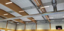 Idrottshall i Kristinehamn med MAX Ledbelysning och DALI2 styrning